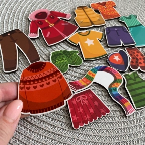 Набір дерев'яних фігурок Одяг