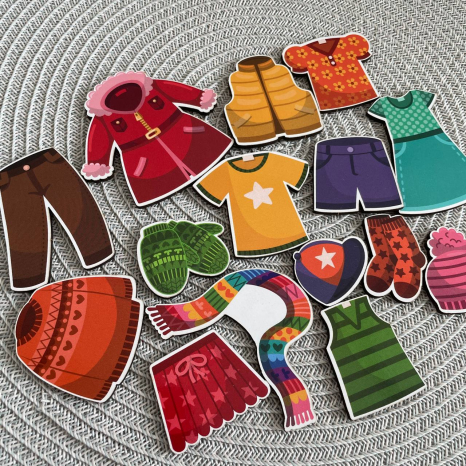 Набір дерев'яних фігурок Одяг