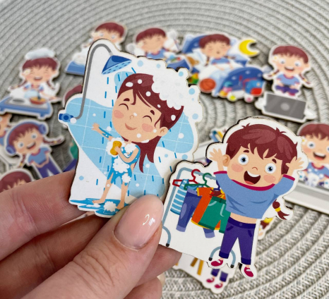 Набор деревянных фигурок Действия (девочка) SP