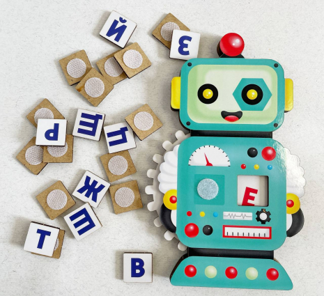 Развивающая игра Учимся читать по слогам (тренажер) Робот