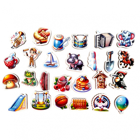 Набор деревянных фигурок для артикуляционной гимнастики SP