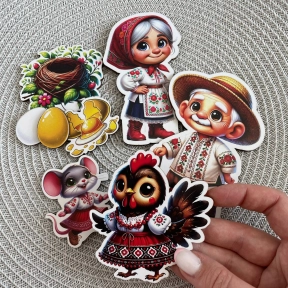 Набір дерев'яних фігурок до казки Курочка Ряба SP