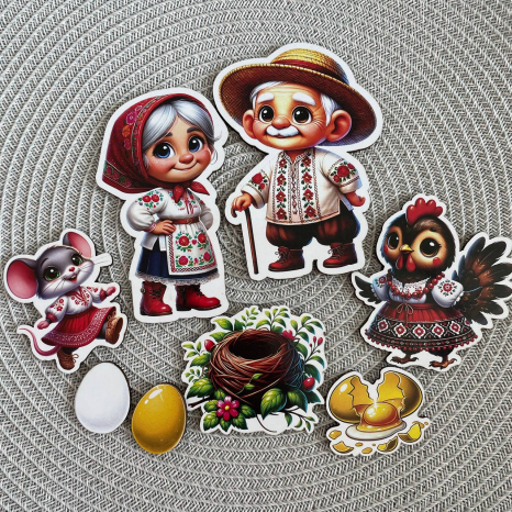 Набір дерев'яних фігурок до казки Курочка Ряба SP