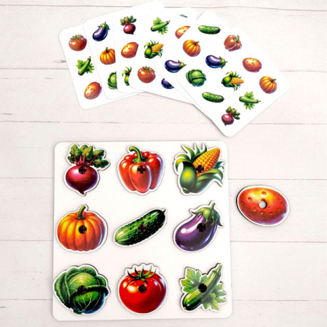 Овочева грядка з картками завданнями SP