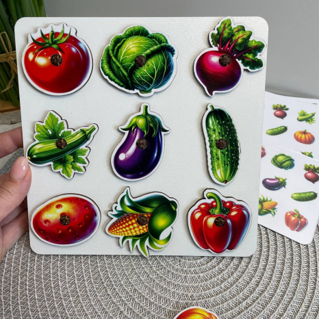 Овочева грядка з картками завданнями SP