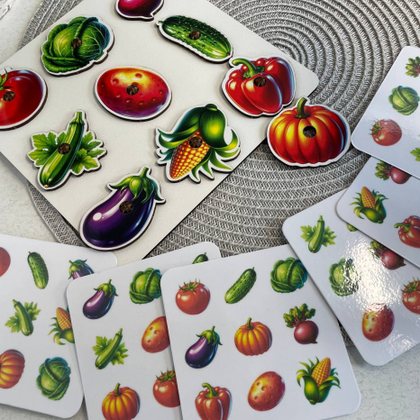 Овочева грядка з картками завданнями SP