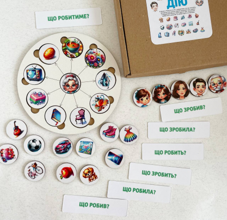 Гра на розвиток мовлення Придумай дію SP
