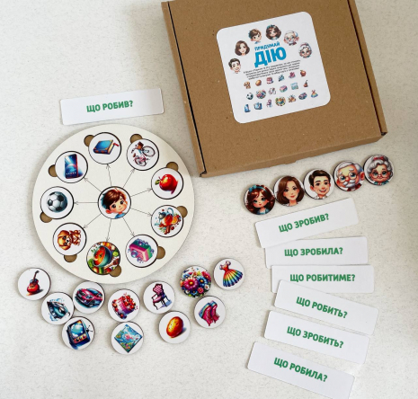 Гра на розвиток мовлення Придумай дію SP