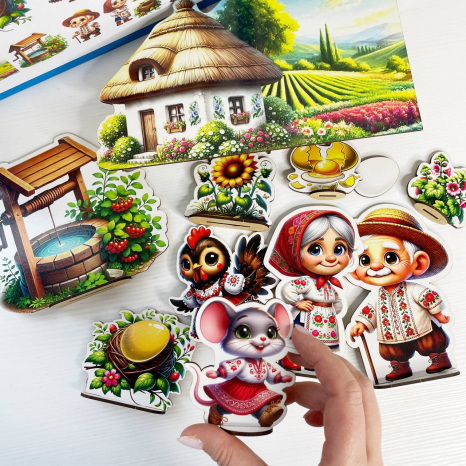 Настільний дерев'яний театр Курочка Ряба SP