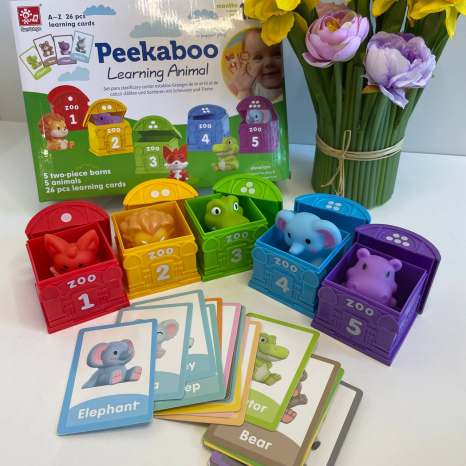 Розвиваюча гра на сортування із пальчиковим театром (тваринки, будиночки)