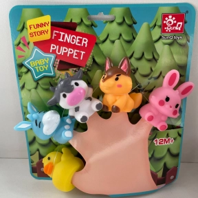 Игра пальчиковый театр, животные 5 шт. SQ22001-3