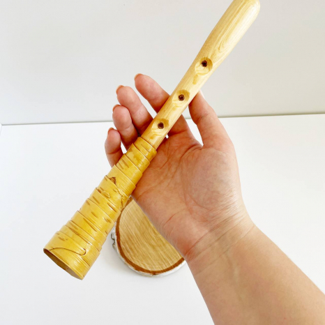 Дитяча дерев'яна трембіта, мала / Рожок