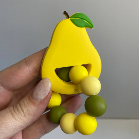 Брязкальце TD202369  прорізувач, 8 видів (фрукти, ягоди), кул., 10-15-36 см.