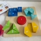 Деревянный подарочный набор для развития от 1 года, пазлы, пирамидка, изучение цветов форм TK754.