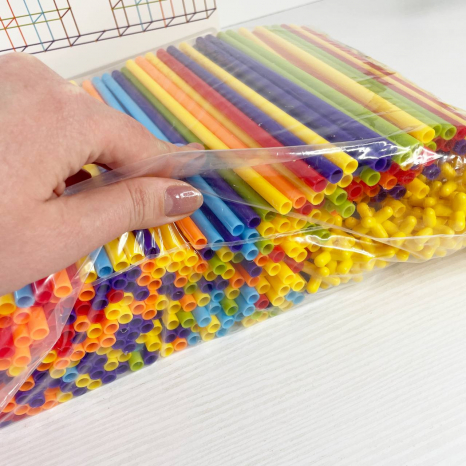 Конструктор будівництво із соломинок, конструювання з трубочок, 360шт, TP114-C