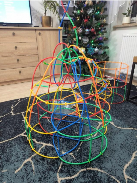 Конструктор будівництво із соломинок, конструювання з трубочок, 360шт, TP114-C