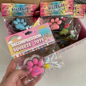 Антистрес лапки прозорі