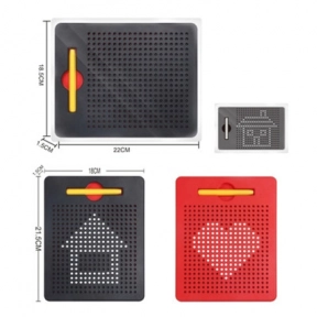 Дощечка магнитная, мет. шарики 380 шт., 2цвета, TSQ-380B