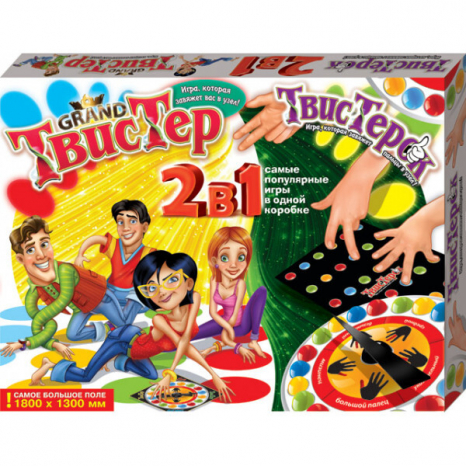 Настільна гра Grand Твістер, твістерок 2 в 1 TWTK Danko Toys