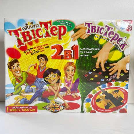Настільна гра Grand Твістер, твістерок 2 в 1 TWTK Danko Toys