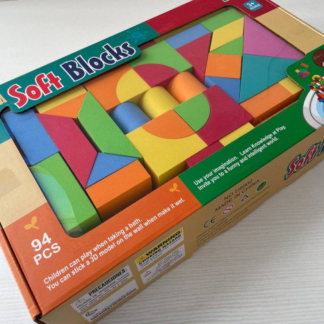 Конструктор містечко 94 деталей, м'які фомові блоки, U 8902