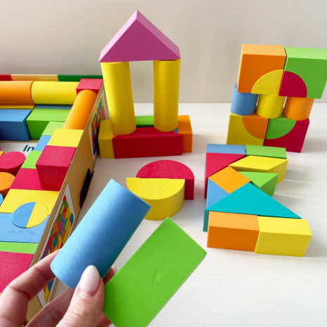 Конструктор містечко 94 деталей, м'які фомові блоки, U 8902