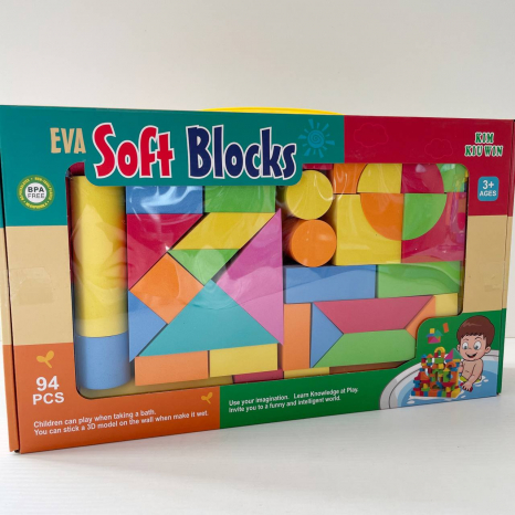 Конструктор містечко 94 деталей, м'які фомові блоки, U 8902