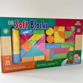 Конструктор містечко 94 деталей, м'які фомові блоки, U 8902