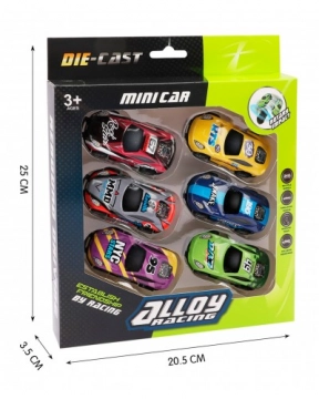 Набор трюковых инерционных машинок прыгающих, 6 шт.