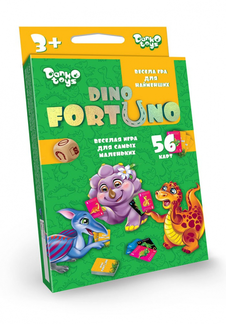 Настольная карточная игра "Фортуно Дино", Fortuno Dino, DankoToys
