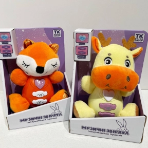 Мягкая погремушка с украино. озвучкой, подсветка, 3 песни, 3 колыбельные UK-70104