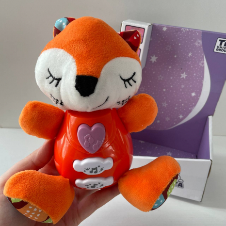 М'яке брязкальце з українсько. озвучкою, підсвічування, 3 пісні, 3 колискові