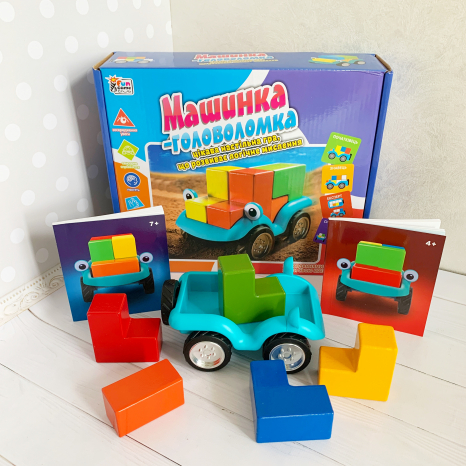 Розвиваюча гра  Смарт Машинка - головоломка UKB-B 0043 4FUN Game Club
