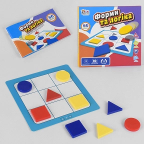 Настільна логічна гра «Форми та логіка», UKB-B0034, Fun game