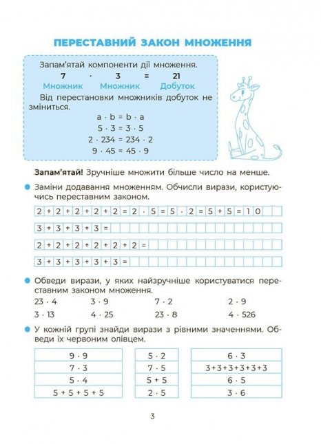 Зошит із завданнями. Веселий тренажер. Вивчаю таблицю множення. Основа