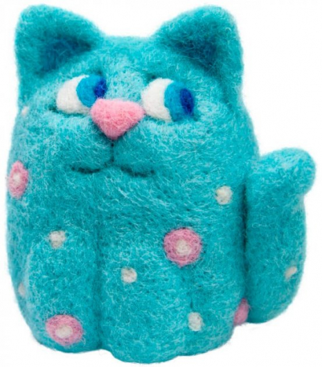 Набір для творчості Валяння "Блакитний котик" ТМ Умняшка ВАЛ-002