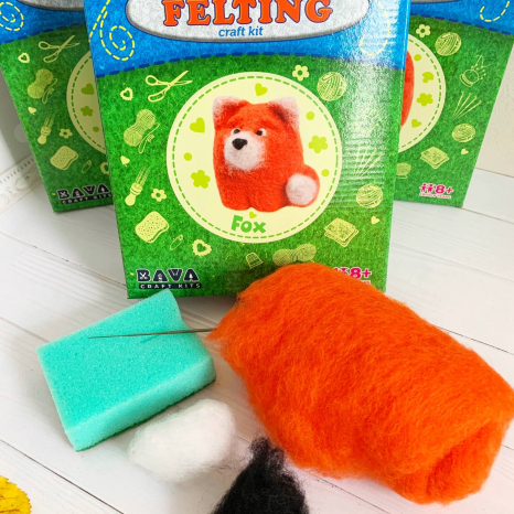 Набір для творчості Валяння "Лисеня" ТМ Умняшка ВАЛ-003