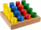 Дерев'яна іграшка Кольорові циліндри, ТМ Тато ВК-005