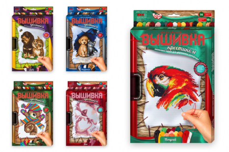 Набір для творчості "Вишивка хрестиком по номерах" на ростяжці Danko Toys