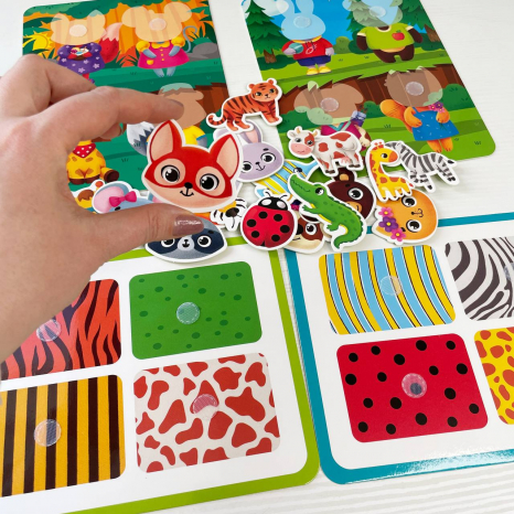 Гра з липучками "Чиє забарвлення" VT 1310-06 (укр) Vladi Toys