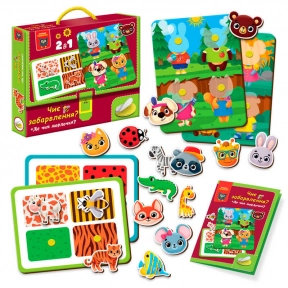 Гра з липучками "Чиє забарвлення" VT 1310-06 (укр) Vladi Toys