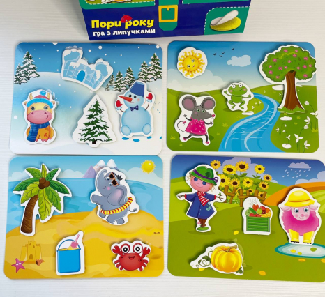 Игра с липучками "Какое время года" VT1302-25