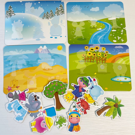 Игра с липучками "Какое время года" VT1302-25