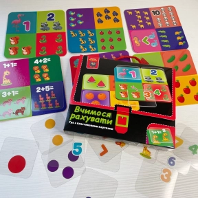 Настольная игра с пластиковыми карточками "Учимся считать" VT1302-29 Vladi Toys