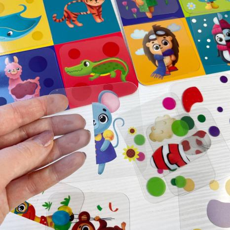 Настільна гра з пластиковими картками "Чия половинка?" VT1302-30 Vladi Toys