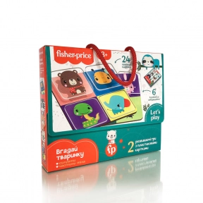 Настільна гра з пластиковими картками "Fisher Price. Вгадай тваринку" Vladi Toys. VT2100-10