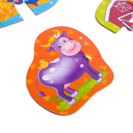 Великий розвиваючий набір 3в1 "Ферма" Vladi Toys. VT2901-03