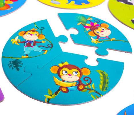 Большой развивающий набор 3в1 "Зоомир" Vladi Toys. VT2901-04