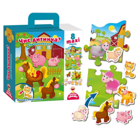 Пазлы с липучками "Чий малюк"  Vladi Toys VT2907-03