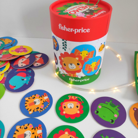 Настольная игра Fisher Price. Мемо в тубусе VT2910-04 (укр)